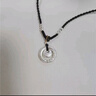 中國黃金（CHINA GOLD）小胖福平安鎖足銀項(xiàng)鏈女平安扣吊墜七夕情人節(jié)生日禮物送女友老婆 乾坤圈胖福編繩項(xiàng)鏈【京速達(dá)】 曬單實(shí)拍圖