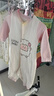 舒貝怡嬰兒衣服新生兒連體衣純棉周歲寶寶爬爬服春秋滿(mǎn)月保暖哈衣粉90 曬單實(shí)拍圖