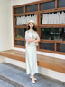 康莉羊皮瑪麗珍鞋女2025年春季新款低跟褶皺復(fù)古圓頭芭蕾單鞋鞋子 奶油白 36 (230mm) 曬單實(shí)拍圖