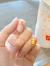六桂福珠寶 LIU GUI FU JEWELRY足金999小蠻腰吊墜女黃金轉(zhuǎn)運(yùn)珠鎖骨項(xiàng)鏈520送女友老婆禮物實(shí)用 金重0.3g （送s925銀鏈） 曬單實(shí)拍圖
