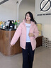波司登（BOSIDENG）25年新款女款連帽保暖防風(fēng)舒適顯瘦短款厚冬季外套B250245112XS 春桃粉玫瑰可露麗 S 160/84A 100斤-110斤 曬單實(shí)拍圖