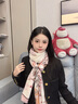 吳蠶里薄款絲巾女新款女士羊絨空調(diào)房披肩外搭高級感夏季 清風(fēng)掠影-柔粉(80支純羊毛) 曬單實(shí)拍圖