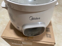 美的（Midea）煲湯電燉鍋3-4人用 電砂鍋煲湯鍋燉湯盅電燉鍋直燉紫砂陶瓷燉鍋電燉鍋2-3人慢燉煮粥煲粥鍋電湯煲 白瓷內(nèi)膽 DG30E201【3L=10碗】 3L 曬單實(shí)拍圖