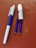 晨光(M&G)文具優(yōu)握熱可擦晶藍(lán)正姿鋼筆套裝（鋼筆*3+潤筆器+3.4口徑墨囊*3）學(xué)生兒童練字筆 HAFP2152藍(lán)桿 曬單實(shí)拍圖
