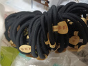 巧丂黑色加粗橡皮筋100根女高彈力耐用發(fā)圈發(fā)飾女生頭飾扎頭發(fā)頭繩 無(wú)接縫加粗黑色橡皮筋*100 曬單實(shí)拍圖