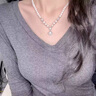 迪后（Dirholl）淡水珍珠項鏈女輕奢鎖骨鏈年輕七夕情人節禮物送女友老婆首飾 【京倉直發(fā)】淡水珍珠項鏈女 曬單實(shí)拍圖