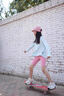優(yōu)優(yōu)1點(diǎn)（Yoyo one）女童防曬衣夏季罩衫薄款運動(dòng)長(cháng)袖兒童冰絲涼感速干衣 19690藍色防曬T恤 【UPF50+】 150 曬單實(shí)拍圖