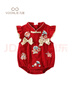 凡獵嬰兒衣服夏裝包屁衣新生女寶寶中國風(fēng)連體衣滿(mǎn)月百天周歲禮服夏季 曬單實(shí)拍圖