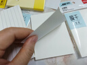 得力（deli）橫線便利貼100張可粘便簽紙優(yōu)事貼錯(cuò)題貼大號(hào)筆記貼高顏值手賬考研便簽本76*126mm/單本裝BT32白色 曬單實(shí)拍圖