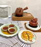 三界觀山電陶爐保溫煮茶器家用養(yǎng)生燒水泡茶壺小型靜音電茶爐功夫茶專用燒水爐辦公室時尚禮品茶具套裝 觀山-胡桃色 曬單實拍圖