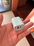 紐曼（Newmine）30W氮化鎵PD快充充電器USB+Type-C雙口充電頭兼容27/20W/18W支持iPhone16/15/14/平板 藍(lán)色 曬單實(shí)拍圖