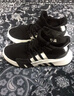 adidas EQT BASK ADV復(fù)古風(fēng)經(jīng)典中幫運(yùn)動鞋男女阿迪達(dá)斯三葉草 黑/深灰/淺灰 42.5 曬單實(shí)拍圖