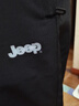 JEEP SPIRIT七分褲男夏季透氣休閑運動褲男寬松薄款褲子男速干短褲男 黑色XL 曬單實拍圖