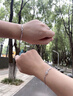 老鳳祥純銀荊棘與玫瑰情侶手鏈男女手繩生日七夕情人節(jié)禮物送男女朋友 荊棘玫瑰情侶手鏈【經(jīng)典品牌禮盒】 曬單實拍圖