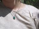 六福珠寶 鉑金項鏈鉑950珠光素鏈翡翠配鏈 計價(jià) 約5.49克-B款 曬單實(shí)拍圖