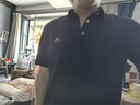 報喜鳥短袖POLO衫男裝【涼感匹馬棉】2025夏季新款商務(wù)休閑POLO衫衣服男 曜石黑 L -48(175/96) 曬單實拍圖
