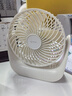 公牛USB桌面風(fēng)扇 迷你輕音小電扇 家用臥室學(xué)生宿舍辦公室臺(tái)式桌面扇臺(tái)立掛多用-插電款米云白 曬單實(shí)拍圖