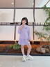 班尼路女童夏季套裝運(yùn)動(dòng)裙褲2025新款女孩涼感速干短袖洋氣短褲裙子夏裝 白BN花雨小兔X+紫BN蝴蝶結(jié)兔XS 130 【推薦體重45-56斤】 曬單實(shí)拍圖
