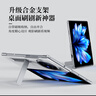 ESCASE適用vivoxfold3手機(jī)殼支架保護(hù)套防摔真牛皮商務(wù)皮套簡(jiǎn)約翻蓋折疊下蓋支點(diǎn)殼月光白 曬單實(shí)拍圖