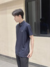 POLOWALK男式短袖POLO衫25夏季新品百搭休閑半袖上衣短T 藏青 L /175 曬單實(shí)拍圖