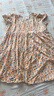 莫代爾棉綢睡裙女春夏季薄款家居裙小清新印花少女學(xué)生寬松中長(zhǎng)款連衣裙 JY9238小碎花 均碼 90-155斤可穿 曬單實(shí)拍圖