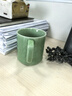 茶杯陶瓷帶蓋辦公杯老板杯會議室水杯泡茶馬克杯子大容量 【正宗龍泉青瓷】纏枝杯 450ml 梅子青 曬單實拍圖