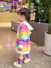 G.DUCKKIDS小黃鴨童裝女童連衣裙秋裝2025新款兒童裙子洋氣小女孩連帽衛(wèi)衣裙 花色 80 7-11月(建議寶寶75-85cm)cm 曬單實(shí)拍圖