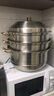 蒸鍋316不銹鋼家用食品級304加厚湯鍋蒸饅頭三四層電磁爐燃?xì)馔ㄓ?316加厚40CM四層 4層 40cm 曬單實(shí)拍圖