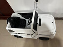 福兒寶奔馳授權(quán)大G兒童電動(dòng)車玩具車可坐人四輪帶遙控越野小孩寶寶送禮 四驅(qū)白+減震器+后備箱+皮座+軟胎 曬單實(shí)拍圖