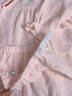 家の時光家時光月子服夏季薄款產(chǎn)后純棉紗布孕婦哺乳睡衣懷孕期待產(chǎn)家居服 溫柔粉（自帶胸墊） L【建議125-145斤左右穿著】 曬單實(shí)拍圖