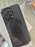 爵士駝【自帶鏡頭膜】適用蘋果16promax手機(jī)殼超薄iphone16pro全包透明plus鎏金電鍍硅膠氣囊保護(hù)套男女 16ProMax【石墨黑】自帶鏡頭膜丨贈(zèng)鋼化膜 裸機(jī)手感丨真機(jī)透亮 曬單實(shí)拍圖