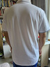 TOME BORNEK湯米夏季短袖桑蠶絲POLO衫商務(wù)翻領(lǐng)男士休閑上衣 白色 3XL 190 建議170-185斤 曬單實(shí)拍圖
