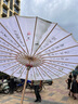 油紙傘古風(fēng)旗袍拍照防雨漢服純手工非遺中式國(guó)風(fēng)舞蹈兒童演出道具 弄堂記憶古典舞綠色油紙傘-1把 曬單實(shí)拍圖