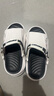 森馬拖鞋男夏季新款踩屎感防滑運動(dòng)涼鞋男士外穿厚底增高大碼沙灘涼拖 白黑（旗艦款） 41 （40-41同碼） 曬單實(shí)拍圖