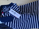 TOMMY JEANS【A字廓形】25夏季女裝氣質(zhì)收腰修身顯瘦連衣裙長裙20383 藏青藍白條紋0A6 S 曬單實拍圖