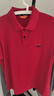 比音勒芬【抗菌涼感】夏季款男士冰感上衣短袖polo衫休閑通勤高端翻領(lǐng)T恤 01紅色 L （105） 曬單實(shí)拍圖