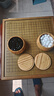 高檔圍棋棋盤套裝 云子瑪瑙五子棋實(shí)木棋桌兒童家用春節(jié)送禮棋墩 禪弈圍棋墩+楠竹罐+新云子 曬單實(shí)拍圖