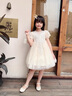 女童禮服輕奢小眾高端兒童生日鋼琴演出服洋氣花童婚禮走秀蓬蓬裙 6618香檳色+皇冠 120 曬單實拍圖