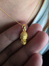 中國黃金（CHINA GOLD）黃金項鏈女士足金萌佛吊墜純金七夕情人節(jié)禮物送女友老婆 足金萌佛吊墜約1.9g*配銀鏈 曬單實拍圖