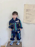 G.DUCKKIDS童裝聯(lián)名奧特曼男童套裝春秋帥氣小男孩衣服兒童外套運動裝兩件套 藍色409D 100 cm 曬單實拍圖