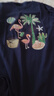 MsShe【5A抗菌棉】大碼女裝2025夏季亮片刺繡網(wǎng)紗拼接長(zhǎng)款短袖T恤 藏青藍(lán)色現(xiàn)貨 3XL 曬單實(shí)拍圖