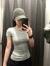 MDUG帽子男女鴨舌帽棒球帽夏季大頭圍高級感百搭潮流純色顯臉小遮陽(yáng)帽 帽子加長(cháng)加寬加深帽檐-高級灰 曬單實(shí)拍圖