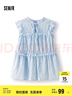森馬（Semir）短袖襯衫女木耳邊蝴蝶結(jié)浪漫溫柔2025夏飛袖肌理襯衣109325104003 曬單實(shí)拍圖