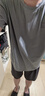 莫代爾睡衣男士抗菌短袖短褲莫代爾T恤套頭寬松舒適純色圓領(lǐng)簡約可外穿 A2647-高級灰 L 曬單實(shí)拍圖