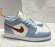 CLENIKEEDAIR NIKE純?cè)瑼J1 Low 白藍(lán)紅低幫籃球鞋男女百搭休閑運(yùn)動(dòng)滑板鞋DC Aj1藍(lán)白 氣墊摩擦有聲 純?cè)S直發(fā) 40 曬單實(shí)拍圖