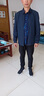 羅蒙行政夾克商務(wù)休閑外套2025春季新款百搭干部上衣翻領(lǐng)抗皺爸爸男裝 藏青色 XL （建議125-145斤） 曬單實(shí)拍圖