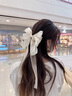 栢啟歆超仙甜美蝴蝶結(jié)網(wǎng)紗發(fā)夾飄帶發(fā)夾女后腦勺高級感頭飾大號發(fā)卡發(fā)飾 飄帶蝴蝶結(jié)發(fā)夾【杏】 曬單實(shí)拍圖