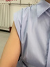 范思藍恩法式優(yōu)雅氣質(zhì)無(wú)袖連衣裙女夏季2024新款收腰簡(jiǎn)約通勤裙子 藍色 S 曬單實(shí)拍圖