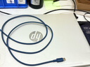 beats 耳機 手機充電線  編織連接線 Apple/蘋果USB-C/type-c 數據線適用iPhone15 16手機/原裝線 USB-C 轉 USB-C 飚速藍（1.5米） 曬單實拍圖