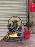 名緣尚高山流水生財擺件循環(huán)水開(kāi)業(yè)工藝品財源滾滾噴泉水車(chē)風(fēng)水輪加濕器 大號霧化器 曬單實(shí)拍圖
